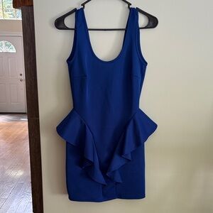 Trac Perfect Amazing Chic NWOT Royal Blue Mini Party Dress Women’s Size S Small